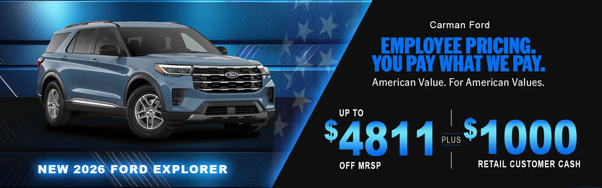 Special offer on    New 2026 Ford Explorer